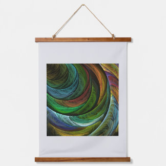 Color Glory Modernes Abstraktes Kunstmuster Elegan Wandteppich Mit Holzrahmen