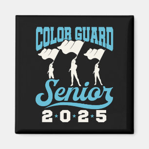 Color Guard Senior 2025 Class Flags Abschluss Magnet