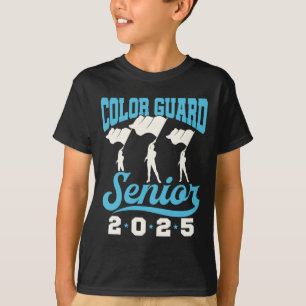 Color Guard Senior 2025 Flaggen Marching und Gradu T-Shirt