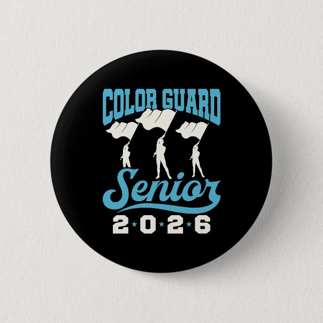 Color Guard Senior Class of 2026 Abschluss Button (Vorderseite)