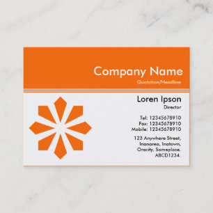 Color Header III v2 - Orange - Art Deco Visitenkarte