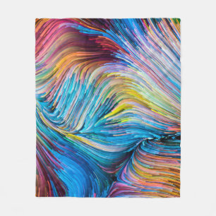 Color In Motion-Serie. Hintergrunddesign von Flowi Fleecedecke