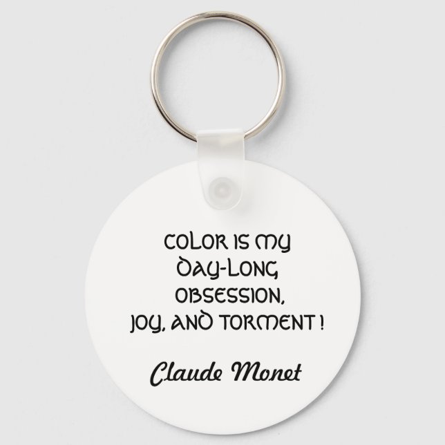 COLOR IS MY OBSESSION QUOTE keychain Schlüsselanhänger (Vorderseite)