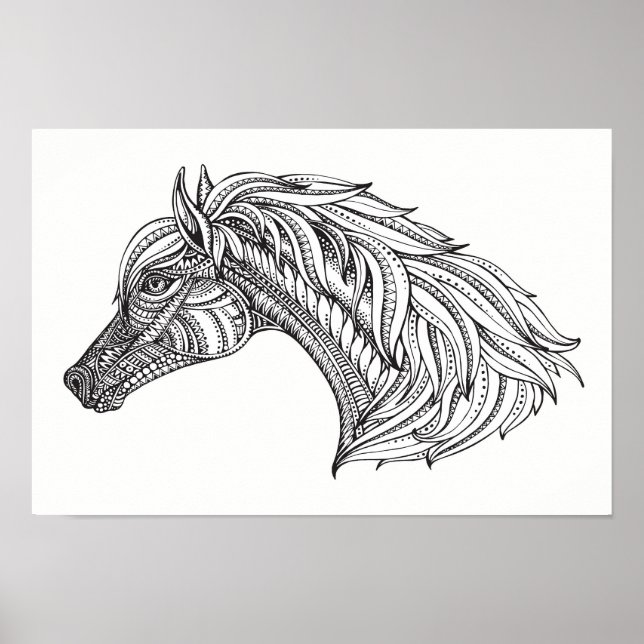 Color It Poster Horse (Vorne)