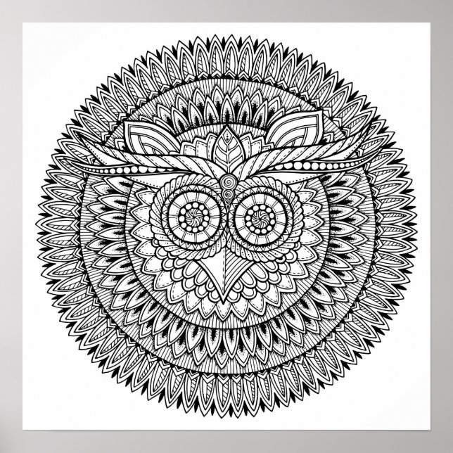 Color It Poster OWL (Vorne)