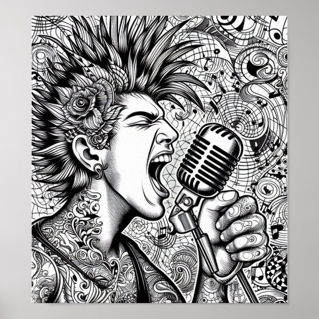 COLOR IT YOURSELF! Adult Coloring Book Poster (Vorne)