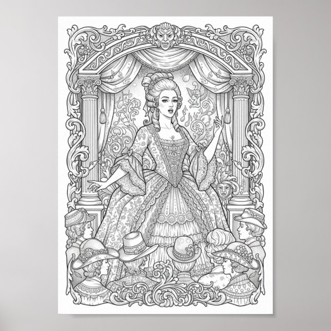 COLOR IT YOURSELF! Adult Coloring Book Poster (Vorne)