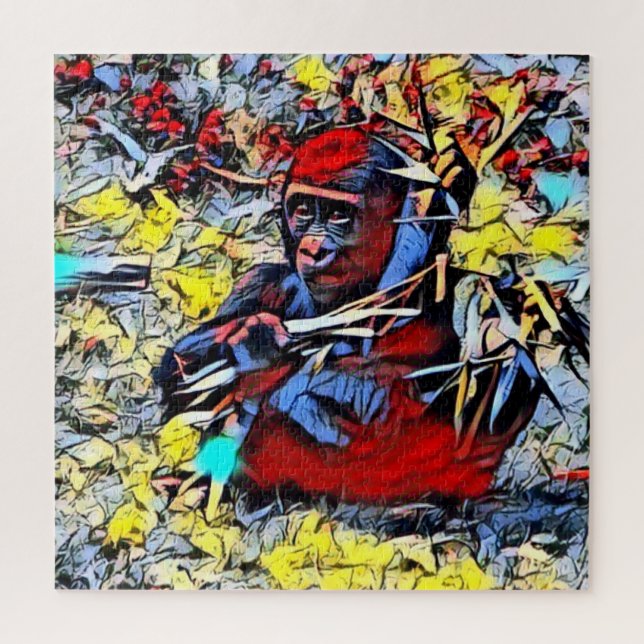 Color Kick - Gorilla Baby Puzzle (Vertikal)