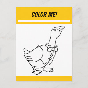 Color Me Activity Card Postkarte