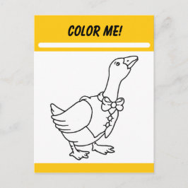 Color Me Activity Card Postkarte