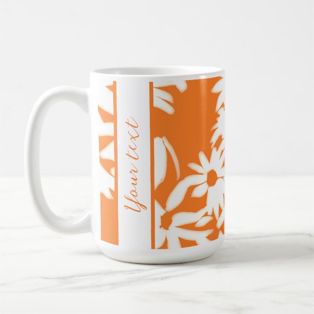 Color Me Daisies Citrus Orange Kaffeetasse (Links)