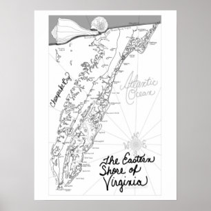 Color Me ESVA Eastern Shore of Virginia Poster