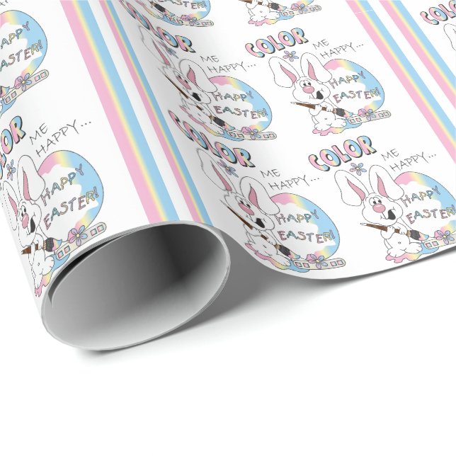 Color Me Happy Ostersonne Geschenkpapier (Rolleneckpunkt)