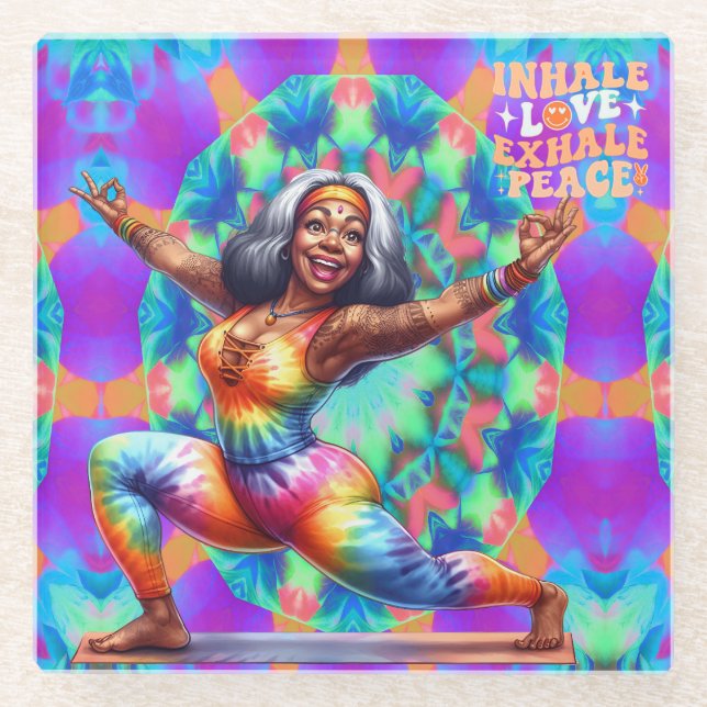 Color-Me Hippie Chic Inhalator Untersetzer (Vorderseite)