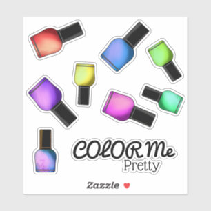 Color Me Hübsch Nail Polnischer Makeup Sweet Aufkleber