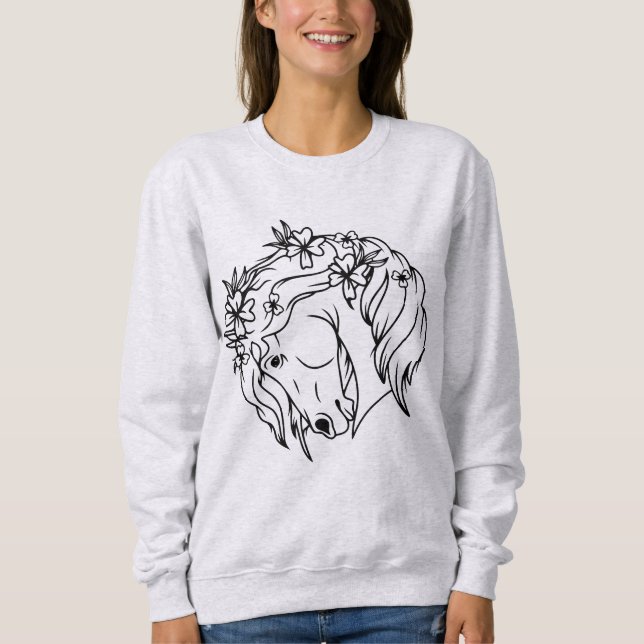 Color me Hübsch - T - Shirt Sweatshirt (Vorderseite)