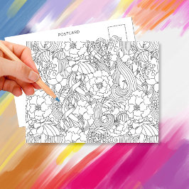 Color Me in B4 geben Jasmine ・ Custom Postkarte