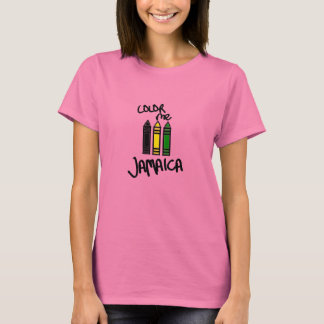 Color Me Jamaica - Schwarze, Gelbe und Grüne Kreis T-Shirt
