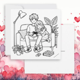 Color Me-Karte Anime Girl Boy Gaming Karte