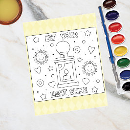 Color Me Lass | Aktivitätskarten Postkarte