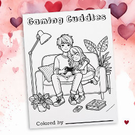 Color Me Page für Kinder | Anime Gaming Cuddles