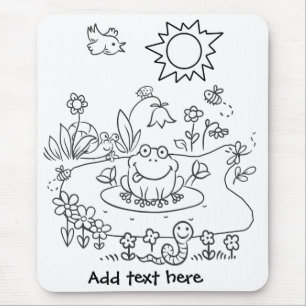 Color Me Pond Life DIY Mousepad