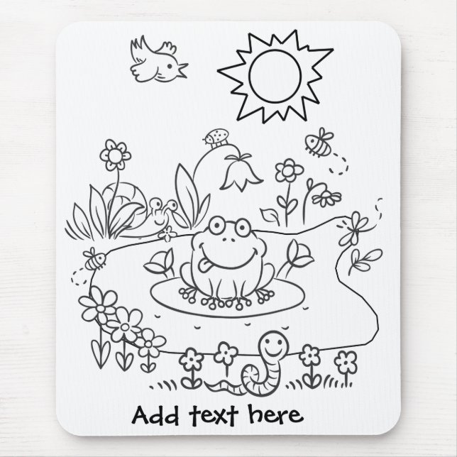 Color Me Pond Life DIY Mousepad (Vorne)