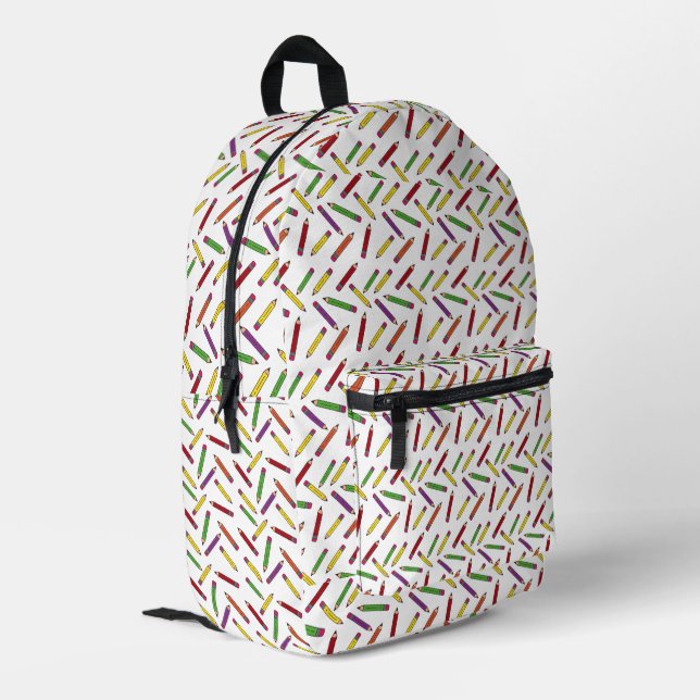 Color Me Ready: Creative Class-Backpack Bedruckter Rucksack (Rückseitige Ecke links)