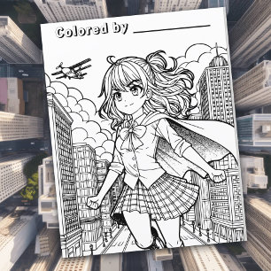 Color-Me-Seite   Anime Superhero Girl