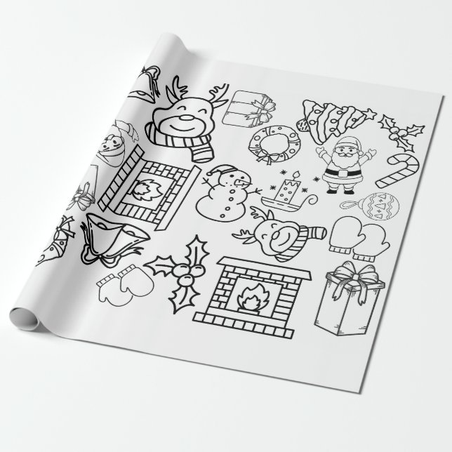 Color Me - Weihnachtswrapper Geschenkpapier (Ungerollt)