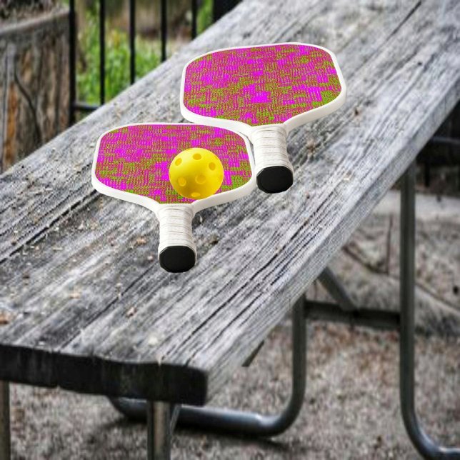Color Medley Pickleball Schläger (Color Medley is a good name for this vivid pattern of colors!)