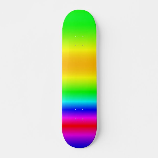 Color Mix Rainbow Wasserfarbe Skateboard (Vorne)