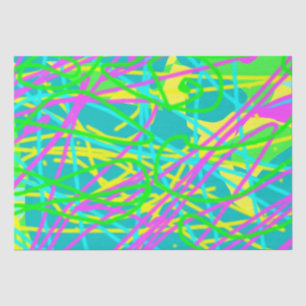 Color My Dreams Scribble Muster Ausdrucksstarke Kü Seidenpapier