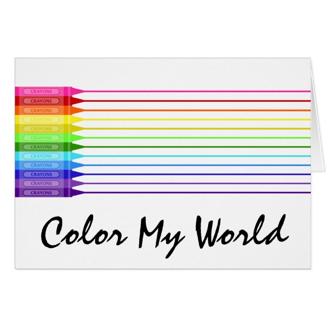 Color My World Rainbow Crayons (Vorderseite (Horizontal))