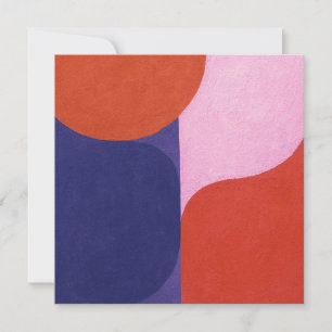"Color Negotiation" Farbenfrohe Abstrakte Kunst Einladung