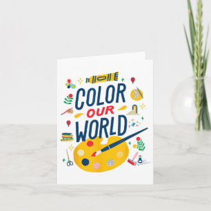 Color Our World Summer Reading 2025 Art Painting B Karte