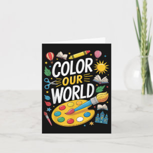 Color Our World Summer Reading 2025 Art Painting B Karte