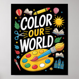 Color Our World Summer Reading 2025 Art Painting B Poster