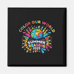 Color our World Summer Reading 2025 Creativity Ent Magnet