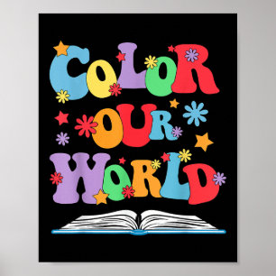 Color our World Summer Reading 2025 Creativity Ent Poster