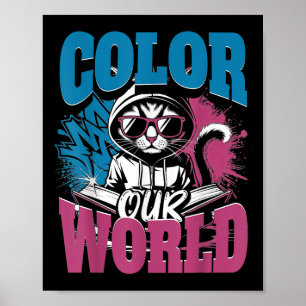 Color Our World Summer Reading 2025 Niedlich Libra Poster