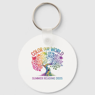 Color Our World Summer Reading Program 2025 Book T Schlüsselanhänger