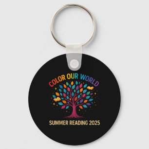 Color Our World Summer Reading Program 2025 Books Schlüsselanhänger