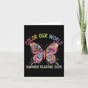 Color Our World Summer Reading Program 2025 Butter Karte