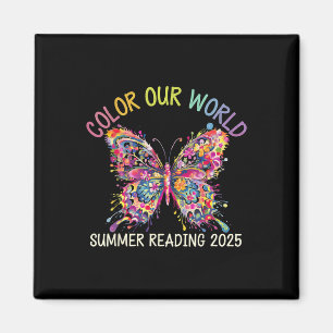 Color Our World Summer Reading Program 2025 Butter Magnet