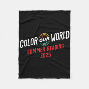 Color Our World Summer Reading Program 2025 Funny Fleecedecke