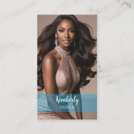 Color Pop Blue Gradient Business Card Visitenkarte