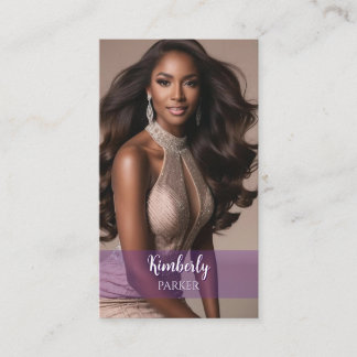 Color Pop Lila Gradient Business Card Visitenkarte