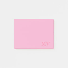 Color Pop Monogram Post-It Notes Klebezettel