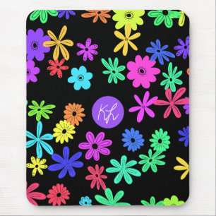 Color Pop Niedliche Blume Personalisierte Maus-Pad Mousepad